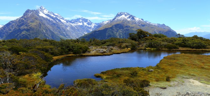 Routeburn Track 2AM 0796-0800 pano
